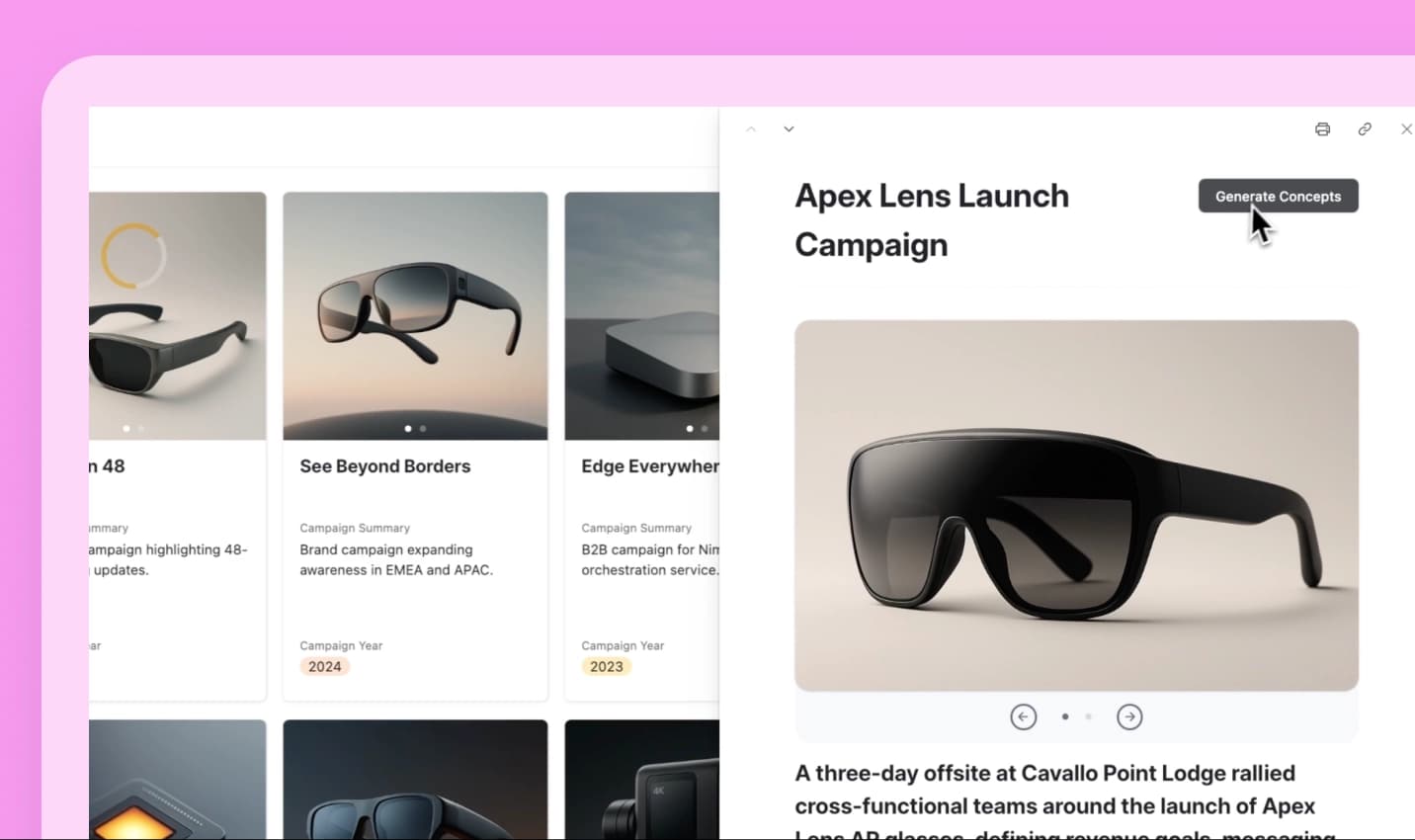 Generate high-impact campaign concepts
